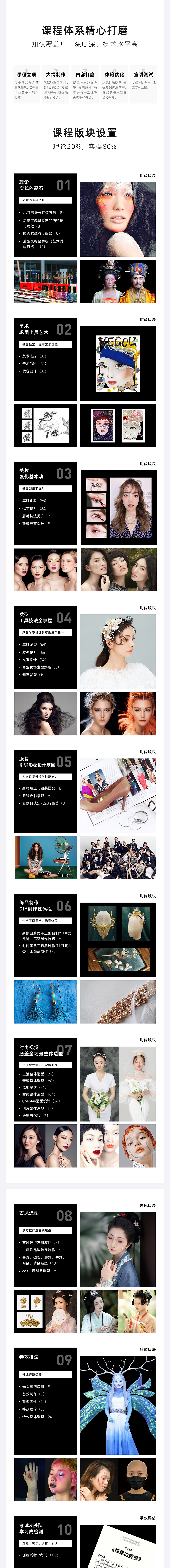 化妆学校课程